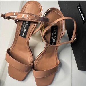 Dolce & Gabbana Brown Strappy Sandals